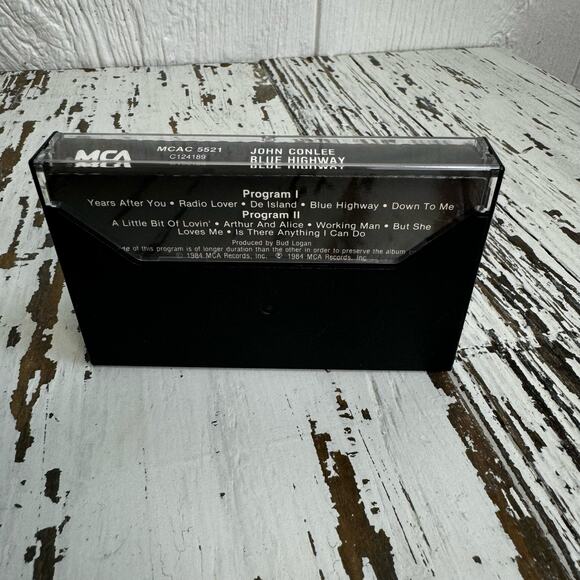 John Conlee Blue Highway 1984 Cassette Tape C124189 MCA Records USA Country Vtg - Picture 2 of 5